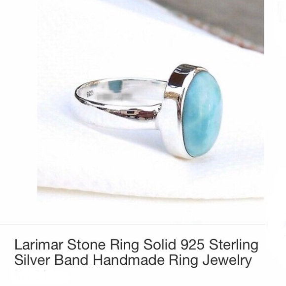 Larimar sliver ring - Picture 3 of 10